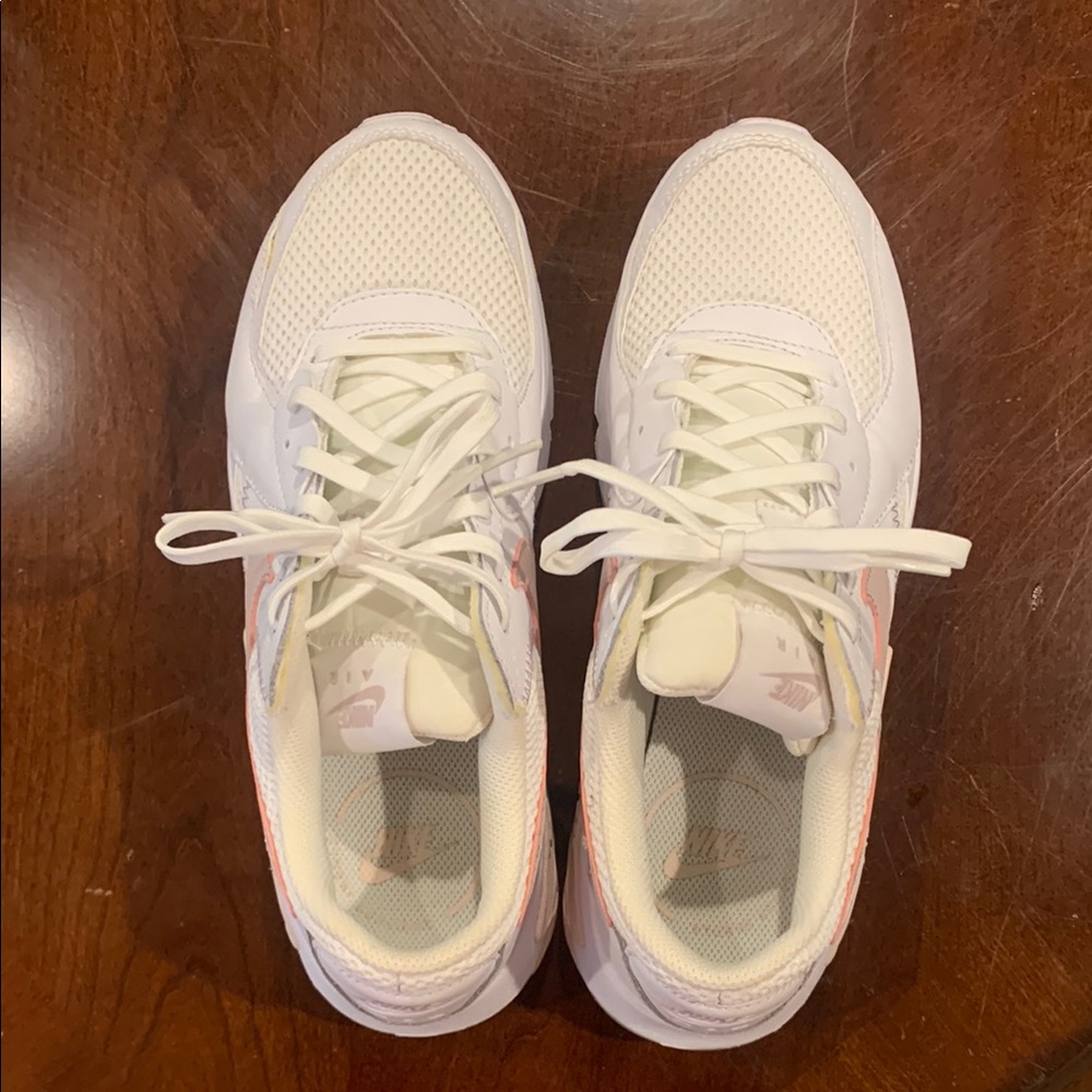 Nike White and Pink Sneakers